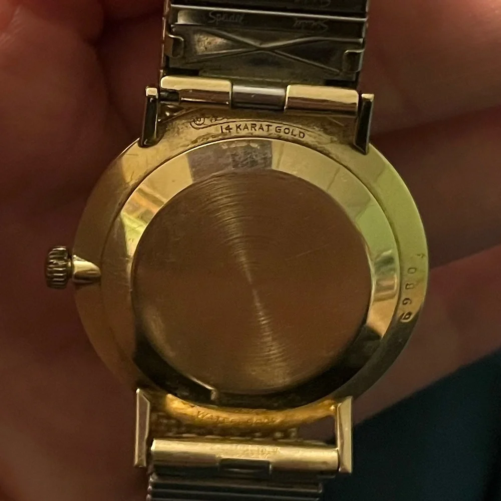 Vintage 14K Gold Lucien Piccard Seashark Men’s Automatique Wind-Up Watch - Picture 3 of 7